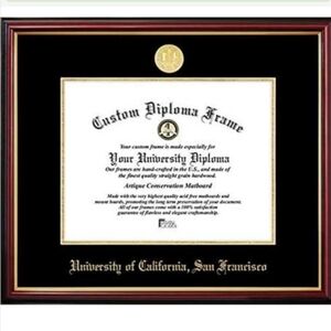 University of California San Francisco 11w X 8.5H in Diploma Frame